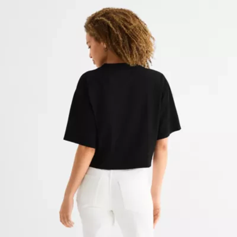 Hope & Wonder Black History Month It'S The Melanin For Me Womens Crew Neck Short Sleeve Regular Fit Graphic T-Shirt