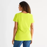 Hope & Wonder Black History Month Womens Crew Neck Short Sleeve Regular Fit Graphic T-Shirt