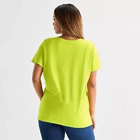 Hope & Wonder Black History Month Womens Crew Neck Short Sleeve Plus T-Shirt