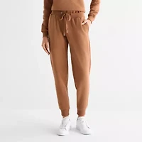 Hope & Wonder Black History Month Pretty Brown Thing Womens Cuffed Mid Rise Regular Fit Fleece Jogger Pant