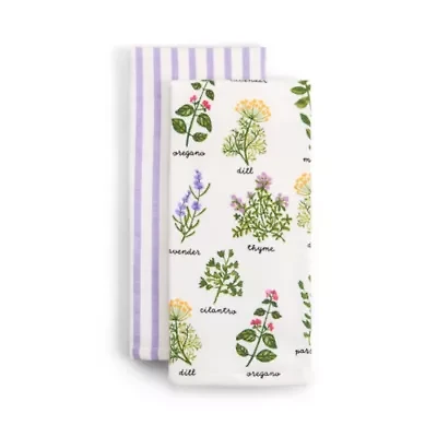Layerings Spring Herbs 2-pc. Kitchen Towel Set