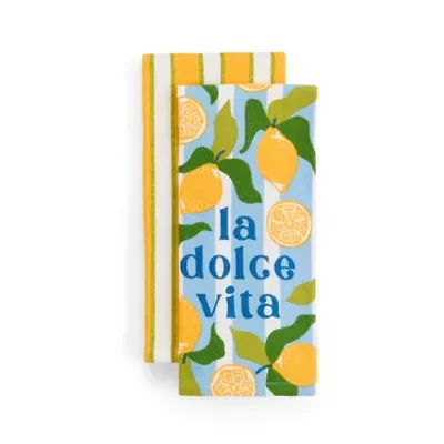 Layerings Lemon 2-pc. Kitchen Towel Set