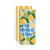 Layerings Lemon 2-pc. Kitchen Towel Set