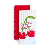 Layerings Cherry Kiss 2-pc. Kitchen Towel Set