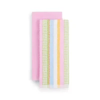 Layerings Joyful Stripe Towel 4-pc. Kitchen Towel Set