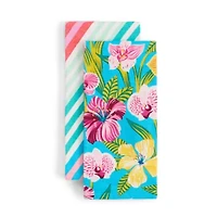 Layerings Hibiscus Summer 2-pc. Kitchen Towel Set