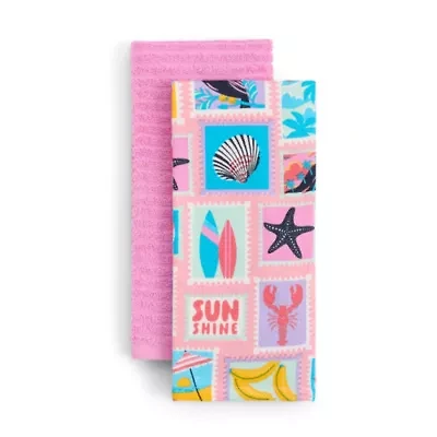 Layerings Vacay Stamp 2-pc. Kitchen Towel Set
