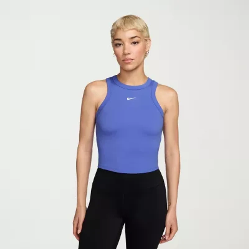 Nike Womens High Neck Sleeveless Active Tank Top