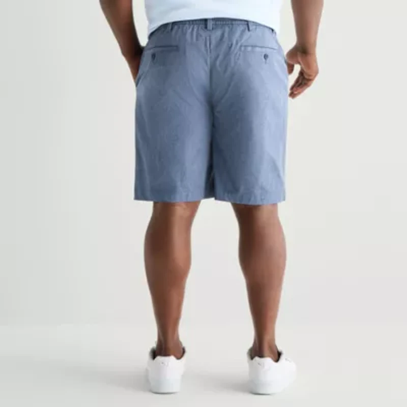 Shaquille O'Neal XLG™ Mens 11" Mid Rise Big and Tall Adjustable Waist Chino Short