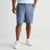 Shaquille O'Neal XLG™ Mens 11" Mid Rise Big and Tall Adjustable Waist Chino Short