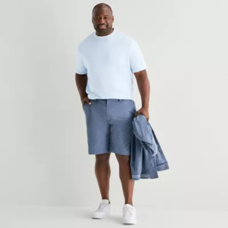 Shaquille O'Neal XLG™ Mens 11" Mid Rise Big and Tall Adjustable Waist Chino Short