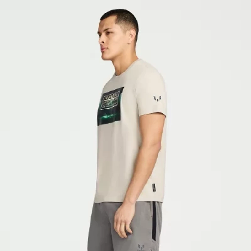 MESSI Collection Mens Round Neck Short Sleeve Regular Fit Graphic T-Shirt