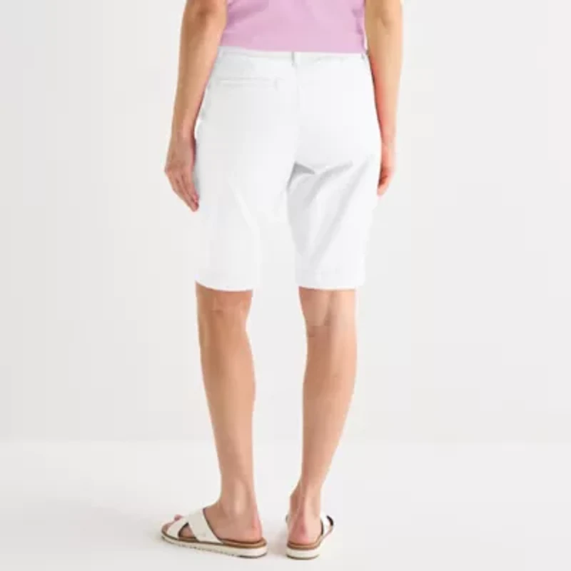 St. John's Bay Womens 11" Tall Bermuda Short