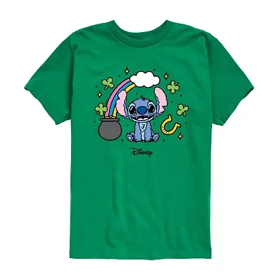 Disney Collection Little & Big Kid Boys Crew Neck Short Sleeve Regular Fit Graphic T-Shirt