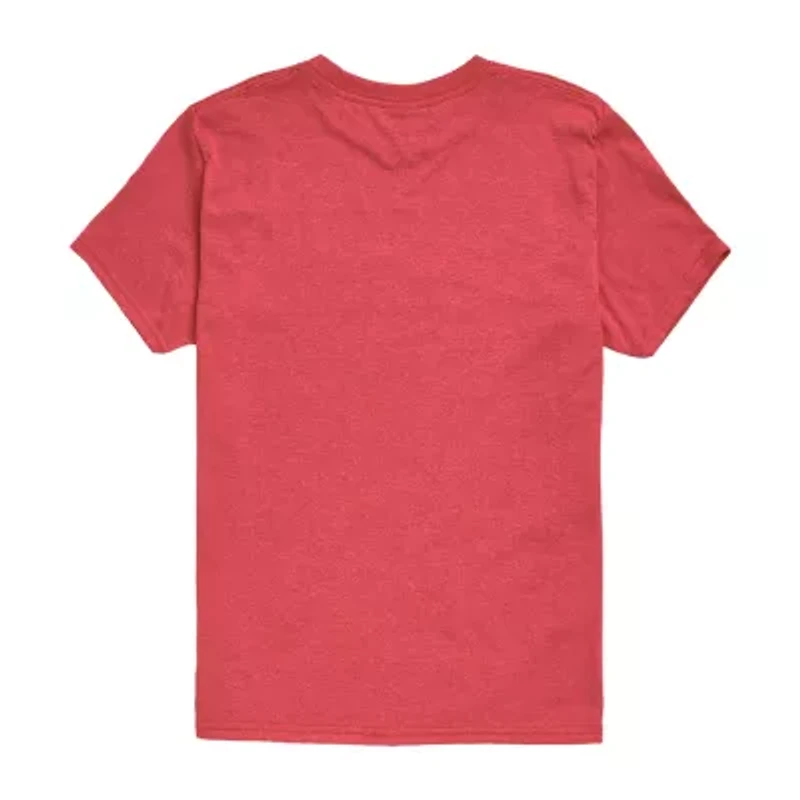 Disney Collection Little & Big Kid Boys Crew Neck Short Sleeve Regular Fit Spiderman Graphic T-Shirt