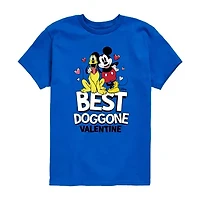 Disney Collection Little & Big Kid Boys Crew Neck Short Sleeve Regular Fit Mickey and Friends Graphic T-Shirt