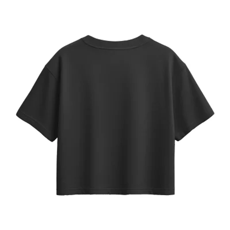 Disney Collection Little & Big Kid Girls Crew Neck Short Sleeve Regular Fit Mickey and Friends Graphic T-Shirt