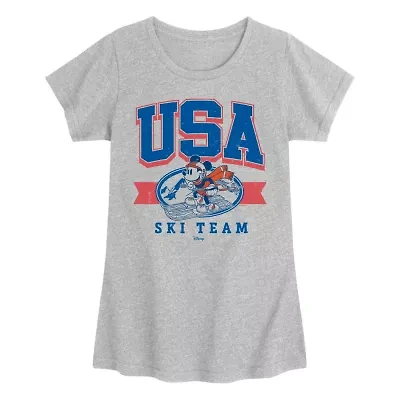 Disney Collection Crew Neck Short Sleeve Graphic T-Shirt