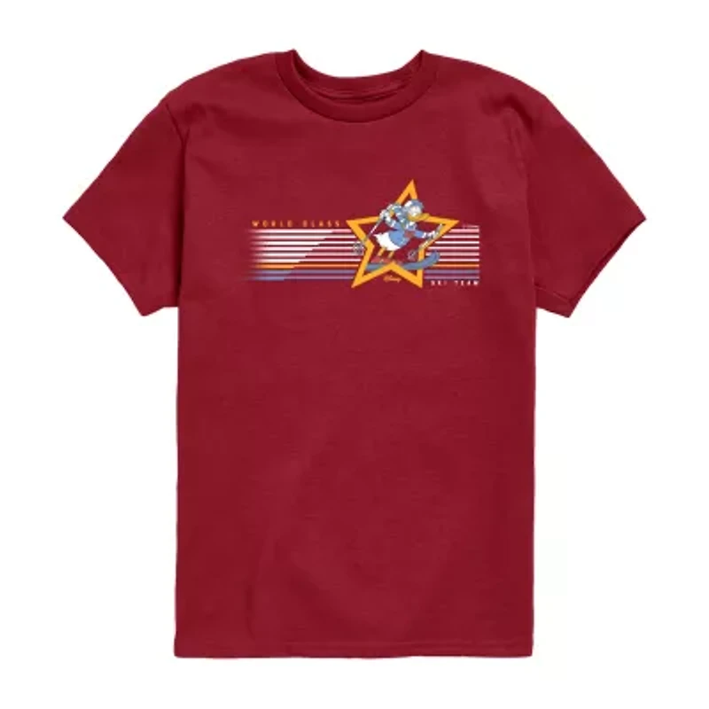 Disney Collection Little & Big Kid Boys Crew Neck Short Sleeve Regular Fit Donald Duck Graphic T-Shirt