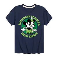 Disney Collection Little & Big Kid Boys Crew Neck Short Sleeve Regular Fit Mickey and Friends Graphic T-Shirt