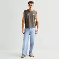 Arizona Mens Crew Neck Sleeveless Muscle T-Shirt