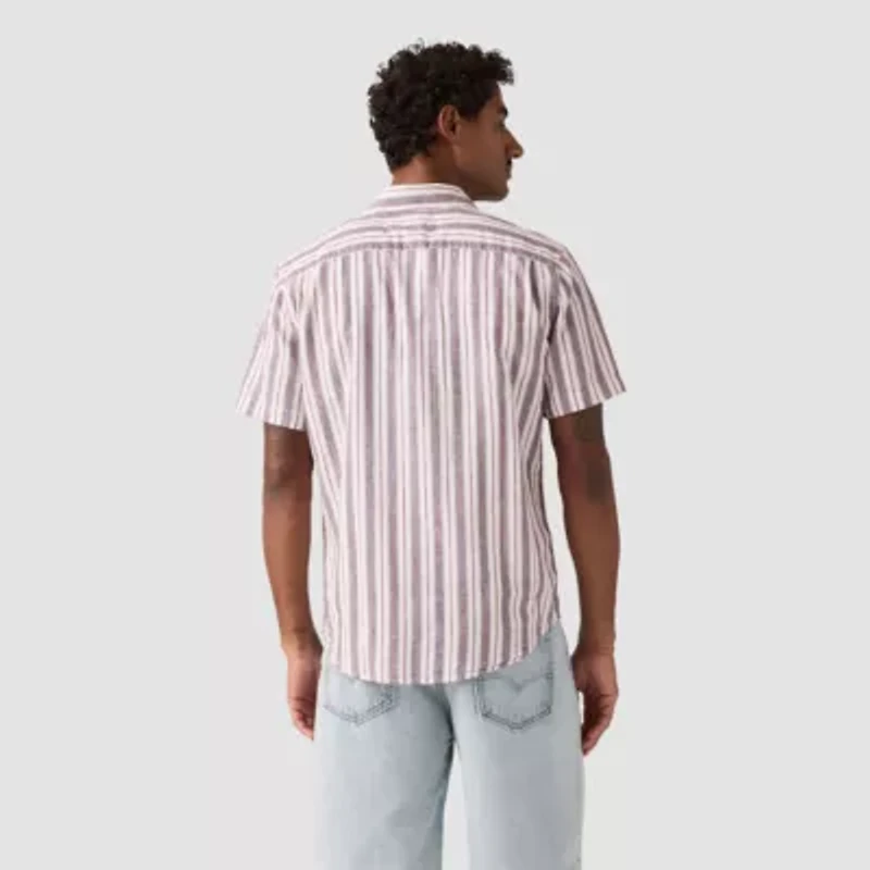 Levi's® Mens Short Sleeve Regular Fit Button-Down Shirt