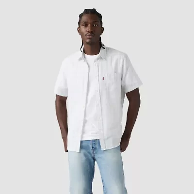 Levi's® Mens Short Sleeve Regular Fit Button-Down Shirt