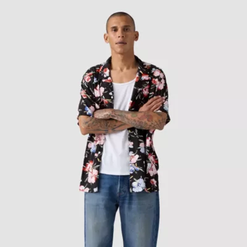 Levi's® Mens Short Sleeve Regular Fit Button-Down Shirt