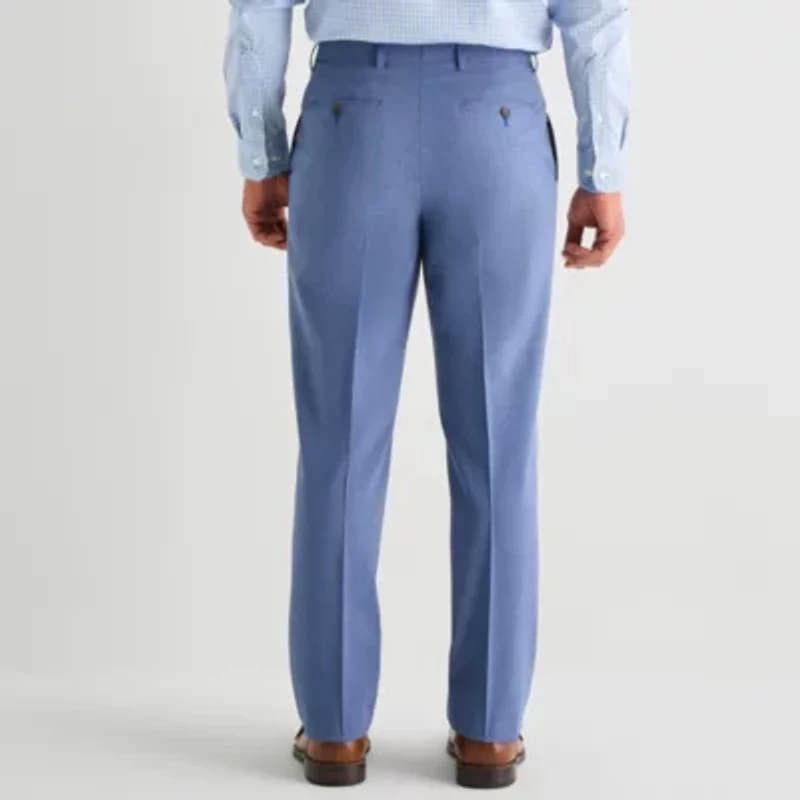 Stafford Smart Tech Mens Stretch Fabric Classic Fit Flat Front Suit Pant