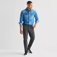 mutual weave Standard Chino Mens Slim Fit Flat Front Pant