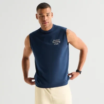 Xersion Mens Crew Neck Sleeveless Muscle T-Shirt