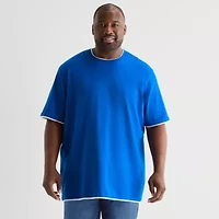 Shaquille O'Neal XLG™ Mens Crew Neck Short Sleeve Big and Tall T-Shirt