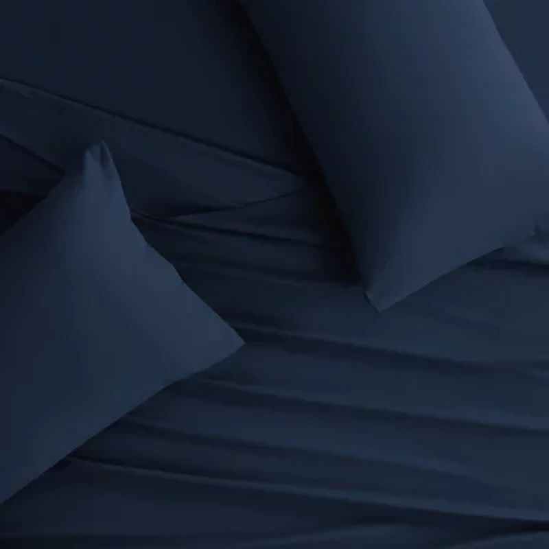 My World Brushed Solid Wrinkle Resistant Sheet Set