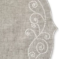 Lenox French Perle Linen Embroidered Centerpiece