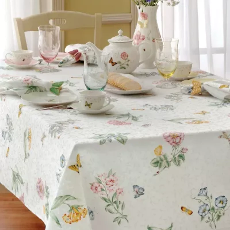 Lenox Butterfly Meadow Damask Tablecloth