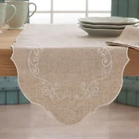 Lenox French Perle Embroidered Table Runner