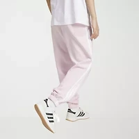 adidas Womens Straight Mid Rise Loose Fit Fleece Active Jogger Pant