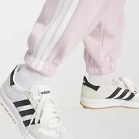 adidas Womens Straight Mid Rise Loose Fit Fleece Active Jogger Pant