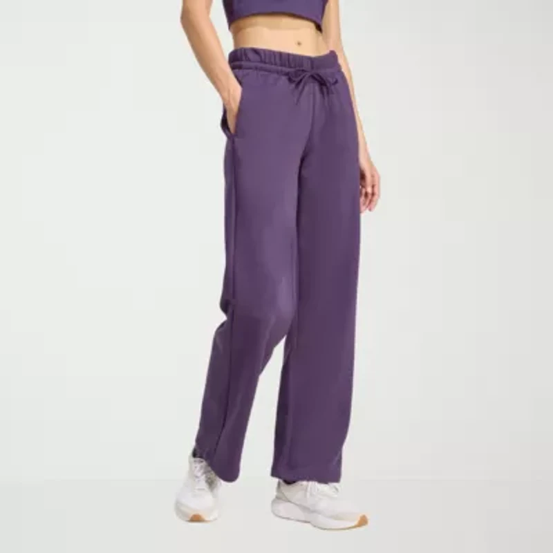 adidas Womens Straight Mid Rise Sweatpant