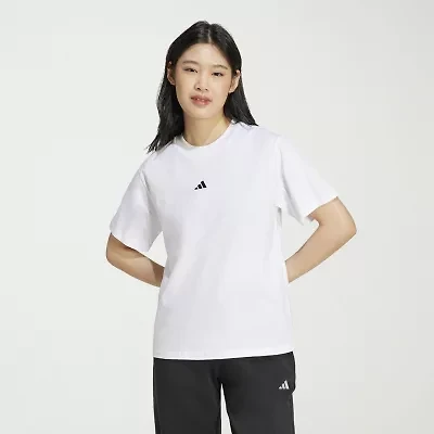 adidas Womens Crew Neck Short Sleeve Active T-Shirt