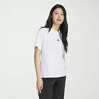 adidas Womens Crew Neck Short Sleeve Active T-Shirt