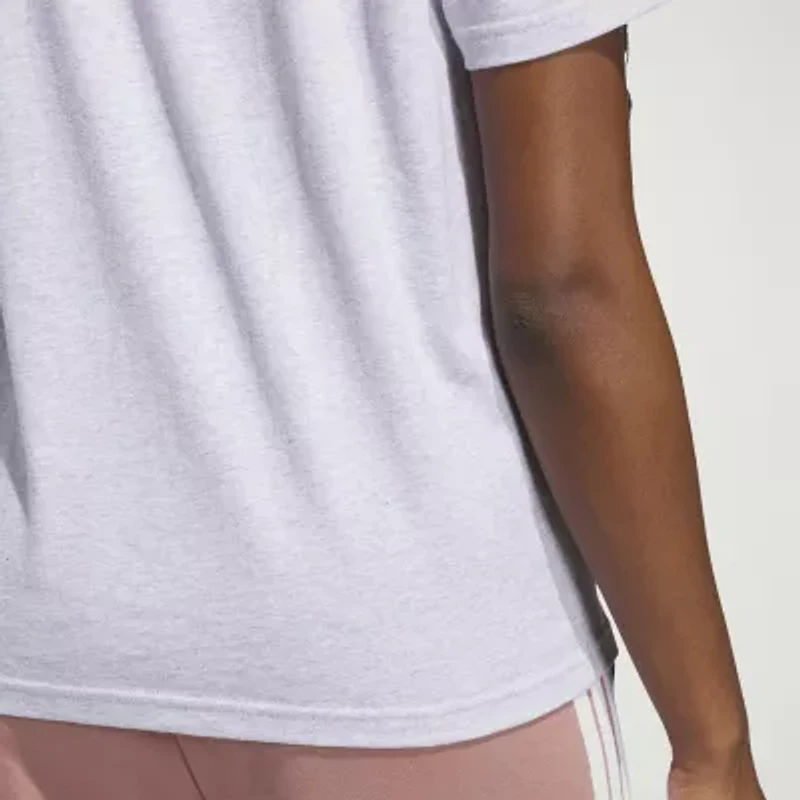 adidas Womens Crew Neck Short Sleeve Active T-Shirt