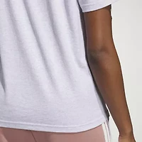 adidas Womens Crew Neck Short Sleeve Active T-Shirt