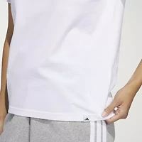 adidas Womens Crew Neck Short Sleeve Active T-Shirt