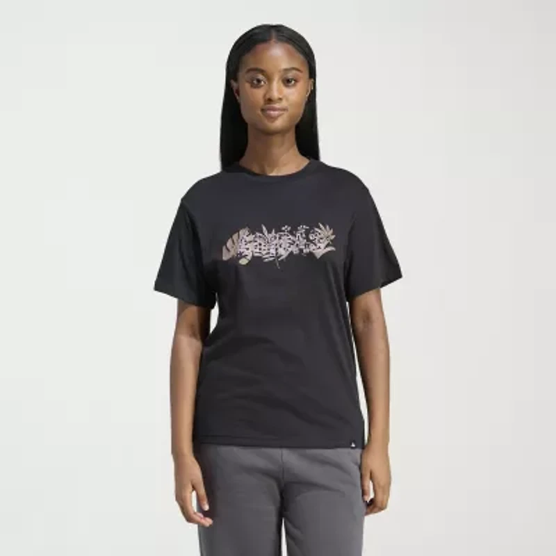 adidas Womens Crew Neck Short Sleeve Active T-Shirt