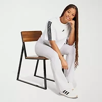 adidas Womens Crew Neck Short Sleeve Active Crop Top