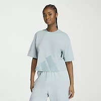 adidas Womens Crew Neck Short Sleeve Active T-Shirt