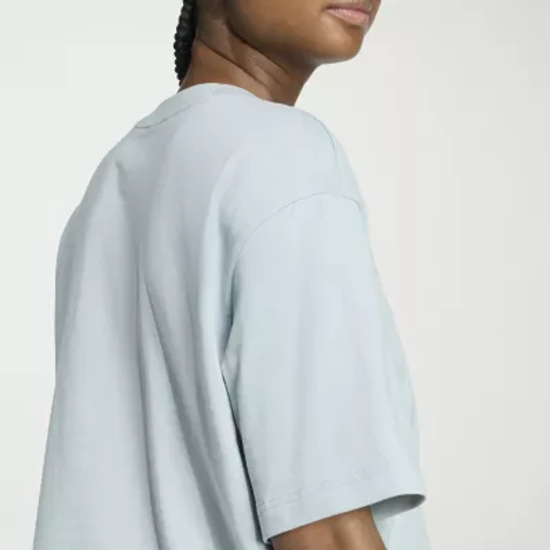 adidas Womens Crew Neck Short Sleeve Active T-Shirt