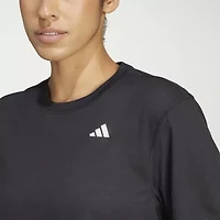 adidas Womens Crew Neck Short Sleeve Active Crop Top