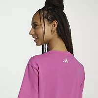 adidas Womens Farm Rio Crew Neck Short Sleeve Active T-Shirt